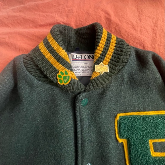 Vintage Delong Varsity Letterman Jacket Peoria Panthers 97 - Picture 8 of 15